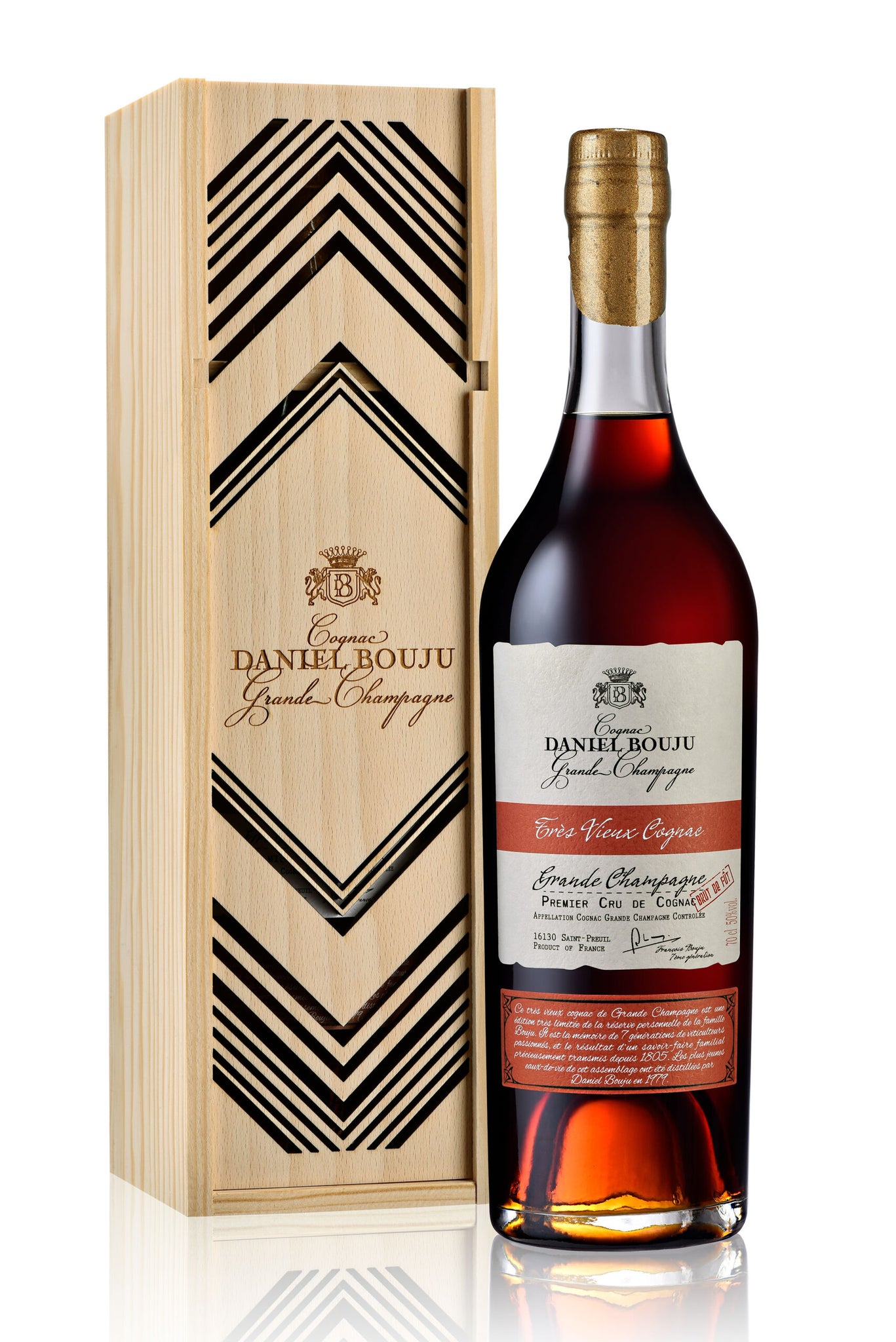 Cognac "Brut de Fut" 70cl 50°, Bouju